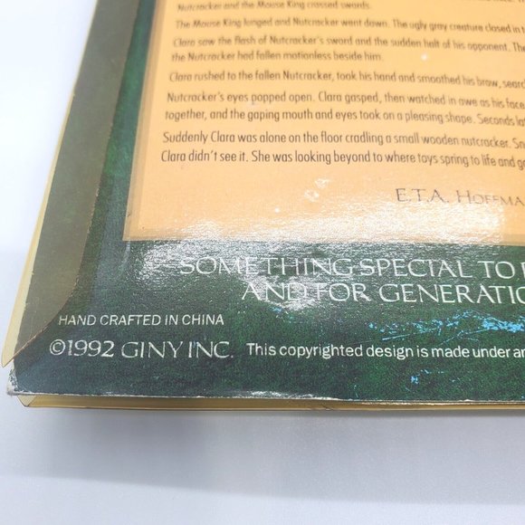 GINY Inc Classic Christmas Tales 5" Nutcracker Ornament 1992 New in Package NOS - Picture 6 of 6